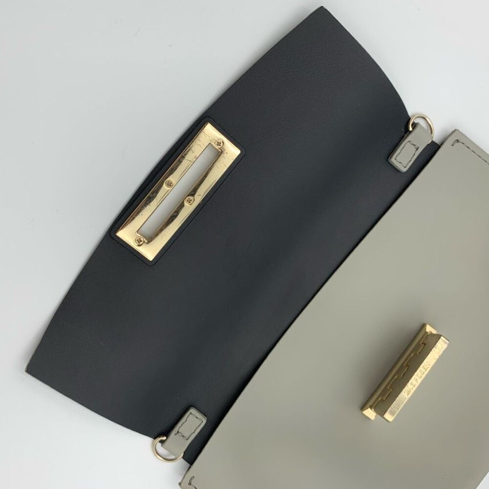 ZAC ZAC Posen Eartha Folded Gusset Chain Crossbody Bag in Gray - Picture 2 of 12